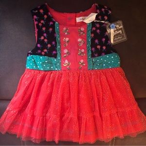 NWT Girl’s Matilda Jane Holiday Tunic Caroling Away 4T